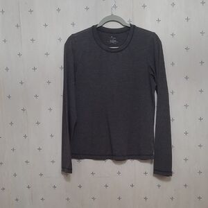 Women's Gray Long Sleeve Shirt